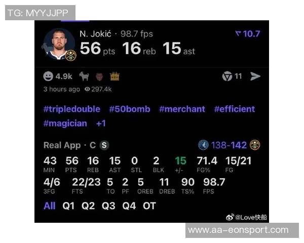 约基奇直言外界对卡梅隆约翰逊期望过高难以轻松拿下场均30分